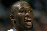 DENVER - March 1:  Reggie Evans #30 of the Denver Nuggets stands on the court during the game with the Detroit Pistons on March 1, 2006 at the Pepsi Center in Denver, Colorado.  The Nuggets won 98-87.  NOTE TO USER: USER expressly acknowledges and agrees that, by downloading and or using this photograph, User is consenting to the terms and conditions of the Getty Images License Agreement.  (Photo by Brian Bahr/Getty Images)  
