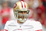 GLENDALE, AZ - SEPTEMBER 13:  Quarterback Alex Smith #11 of the San Francisco 49ers warms up before the NFL game against the Arizona Cardinals at the Universtity of Phoenix Stadium on September 13, 2009 in Glendale, Arizona.  The 49ers defeated the Cardinals 20-16.  (Photo by Christian Petersen/Getty Images)