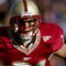 7 Nov 1998:  Running back Mike Cloud #21 of the Boston College Eagles in action during a game against the Notre Dame Fighting Irish at the Alumni Stadium in Chestnut Hill, Massachusetts. The Fighting Irish defeated the Eagles 31-26. Mandatory Credit: Ezra O. Shaw  /Allsport