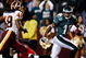 LANDOVER, MD - OCTOBER 26:  DeSean Jackson #10 of the Philadelphia Eagles races past Chris Horton #48 of the Washington Redskins to score his second touchdown at FedEx Field October 26, 2009 in Landover, Maryland.  The Eagles won the game 27-17.  (Photo by Win McNamee/Getty Images)