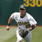 OAKLAND, CA - MAY 25:  Third baseman Jack Hannahan #22 of the Oakland A's plays defense against the Boston Red Sox on May 25, 2008 at McAfee Coliseum in Oakland, California. Oakland won 6-3.  (Photo by Greg Trott/Getty Images)