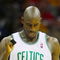 CLEVELAND - OCTOBER 27:  Kevin Garnett #5 of the Boston Celtics reacts during the season opener against the Cleveland Cavaliers at Quicken Loans Arena on October 27, 2009 in Cleveland, Ohio.  NOTE TO USER: User expressly acknowledges and agrees that, by downloading and or using this photograph, User is consenting to the terms and conditions of the Getty Images License Agreement. (Photo by Gregory Shamus/Getty Images)