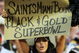 MIAMI - OCTOBER 25:  A Saints' fan shows her support as the New Orleans Saints take on the Miami Dolphins at Land Shark Stadium on October 25, 2009 in Miami, Florida. The Saints defeated the Dolphins 46-34.  (Photo by Doug Benc/Getty Images)