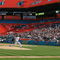 MIAMI - APRIL 06:  Starting pitcher Ricky Nolasco #47 of the Florida Marlins throws the first pitch of the game against the Washington Nationals on opening day at Dolphin Stadium on April 6, 2009 in Miami, Florida.  (Photo by Doug Benc/Getty Images)
