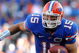 GAINESVILLE, FL - OCTOBER 17: Quarterback Tim Tebow #15 of the Florida Gators rushes upfield against the University of Arkansas Razorbacks October 17, 2009 at Ben Hill Griffin Stadium in Gainesville, Florida. (Photo by Al Messerschmidt/Getty Images)