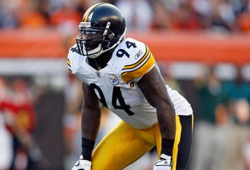 CINCINNATI - SEPTEMBER 27: Lawrence Timmons #94 of the Pittsburgh Steelers is pictured during the NFL game against the Cincinnati Bengals at Paul Brown Stadium on September 27, 2009 in Cincinnati, Ohio.  (Photo by Andy Lyons/Getty Images)