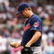 BRONX, NY - MAY 08: Paul Byrd #36 of the Cleveland Indians pauses between pitches against the New York Yankees on May 8, 2008 at Yankee Stadium in the Bronx Borough of New York City. (Photo by Al Bello/Getty Images)