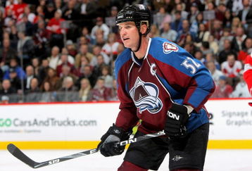 DENVER - OCTOBER 24:  Adam Foote #52 of the Colorado Avalanche skates against the Detroit Red Wings during NHL action at the Pepsi Center on October 24, 2009 in Denver, Colorado. The Avalanche defeated the Red Wings 3-1.  (Photo by Doug Pensinger/Getty Images)