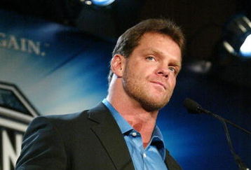 NEW YORK - MARCH 11:  Wrestler Chris Benoit attends a press conference to promote Wrestlemania XX at Planet Hollywood March 11, 2004 in New York City.  (Photo by Peter Kramer/Getty Images)