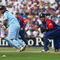 LONDON - SEPTEMBER 05: Mahendra Singh Dhoni of India hits out during the 6th NatWest ODI between England and India at the Oval on September 5, 2007 in London, England. (Photo by Tom Shaw/Getty Images)