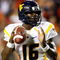 AUBURN, AL - SEPTEMBER 19: Quarterback Jarrett Brown #16 of the West Virginia Mountaineers against the Auburn Tigers at Jordan-Hare Stadium on September 19, 2009 in Auburn, Alabama. (Photo by Kevin C. Cox/Getty Images)
