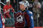DENVER - OCTOBER 24:  Goalkeeper Craig Anderson #41 of the Colorado Avalanche leaves the ice after he earned the first star of the game against the Detroit Red Wings during NHL action at the Pepsi Center on October 24, 2009 in Denver, Colorado. Anderson had 48 saves as the Avalanche defeated the Red Wings 3-1.  (Photo by Doug Pensinger/Getty Images)