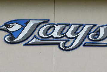 DUNEDIN, FL- MARCH 1: A general view of the new Toronto Blue Jays logo taken during Photo Day at their spring training facility on March 1, 2004 in Duneiden, Florida . (Photo by Jed Jacobsohn/Getty Images)