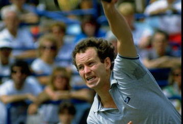 Aug-Sep 1985: John McEnroe of the USA in action during the US Open at Flushing Meadow in New York, USA. \ Mandatory Credit: Allsport UK /Allsport
