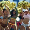 SAN DIEGO - OCTOBER 28: The Charger Girls do a dance routine in Halloween costumes during the Houston Texans vs. the San Diego Chargers NFL game on October 28, 2007 at Qualcomm Stadium in San Diego, California. (Photo by Donald Miralle/Getty Images)