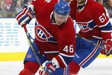 TORONTO, ON - OCTOBER 1:  Andrei Kostitsyn #46 of the Montreal Canadiens blasts a shot in a game against the Toronto Maple Leafs on October 1, 2009 at the Air Canada Centre in Toronto, Ontario. The Canadiens dfeated the Leafs 4-3 in overtime. (Photo by Claus Andersen/Getty Images)