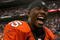 DENVER - OCTOBER 04:  Brandon Marshall #15 of the Denver Broncos celebrates after the final play against the Dallas Cowboys during NFL action at Invesco Field at Mile High on October 4, 2009 in Denver, Colorado. Marshall caught the game winning 51 yard touchdown reception against the Dallas Cowboys with 2:47 remaining in the fourth quarter as the Broncos defeated the Cowboys 17-10.  (Photo by Doug Pensinger/Getty Images)