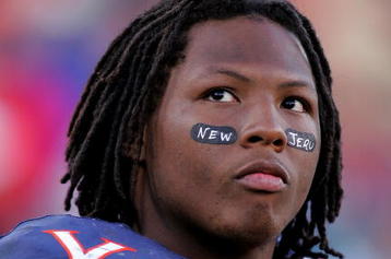 JACKSONVILLE, FL - JANUARY 01:  Rashawn Jackson #31 of the Virginia Cavaliers looks at the scoreboard during the Gator Bowl against the Texas Tech Red Raiders at Jacksonville Municipal Stadium on January 1, 2008 in Jacksonville, Florida.  (Photo by Sam Greenwood/Getty Images)  