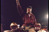 1 Jan 1996:  Head coach Bobby Bowden of the Florida State Seminoles is carried triumphantly off the field by nose guard Andre Wadsworth #8 and tackle Orpheus Roy after defeating the Notre Dame Fighting Irish in the Orange Bowl in Miami, Florida 31-26.  Ma
