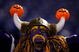 MINNEAPOLIS, MN - OCTOBER 30: A fan supports the Minnesota Vikings during the game against the New England Patriots on October 30, 2006 at the Metrodome in Minneapolis, Minnesota. The Patriots won 31-7. (Photo by Stephen Dunn/Getty Images)