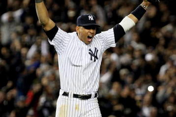 NEW YORK - OCTOBER 25:  Alex Rodriguez #13 of the New York Yankees celebrates their 5-2 victory over the Los Angeles Angels of Anaheim at the end of the top of the ninth inning in Game Six of the ALCS during the 2009 MLB Playoffs at Yankee Stadium on October 25, 2009 in the Bronx borough of New York City.  (Photo by Al Bello/Getty Images)