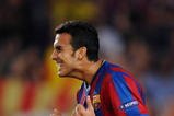 BARCELONA, SPAIN - SEPTEMBER 29:  Pedro Rodriguez of Barcelona celebrates scoring his sides second goal during the Champions League group F match between Barcelona and Dynamo Kiev at the Camp Nou Stadium on September 29, 2009 in Barcelona, Spain. Barcelona won the match 2-1.  (Photo by Jasper Juinen/Getty Images)
