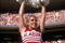 24 Oct 1998:  A close up of a Alabama Crimson Tide Cheerleader as she smiles during the game against the Tennessee Volunteers at the Neyland Stadium in Knoxville, Tennessee. The Volunteers defeated the Crimson Tide 35-18. Mandatory Credit: Scott Halleran/Allsport