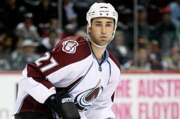 MONTREAL- OCTOBER 15:  Kyle Quincey #27 of the Colorado Avalanche skates during the NHL game against the Montreal Canadiens on October 15, 2009 at the Bell Centre in Montreal, Quebec, Canada.  The Avalanche defeated the Canadiens 3-2.  (Photo by Richard Wolowicz/Getty Images)