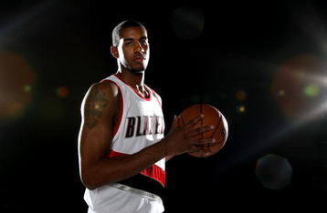 PORTLAND, OR - SEPTEMBER 29:  LaMarcus Aldridge #12 of the Portland Trail Blazers poses for a portrait during Media Day for the Portland Trail Blazers at the Rose Garden on September 29, 2008 in Portland, Oregon. NOTE TO USER: User expressly acknowledges and agrees that, by downloading and/or using this Photograph, user is consenting to the terms and conditions of the Getty Images License Agreement.  (Photo by Jonathan Ferrey/Getty Images)