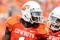 STILLWATER, OK - SEPTEMBER 5:  Wide receiver Dez Bryant #1 of the Oklahoma State Cowboys celebrates his touchdown with teammate Dexter Pratt #22 during the second quarter of the game against the Georgia Bulldogs at Boone Pickens Stadium on September 5, 2009 in Stillwater, Oklahoma. (Photo by Christian Petersen/Getty Images)