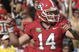 ATHENS, GA - SEPTEMBER 29: Quarterback Joe Cox #14 of the Georgia Bulldogs celebrates a late-game touchdown against the Mississippi Rebels at Sanford Stadium on September 29, 2007 in Athens, Georgia. (Photo by Al Messerschmidt/Getty Images)
