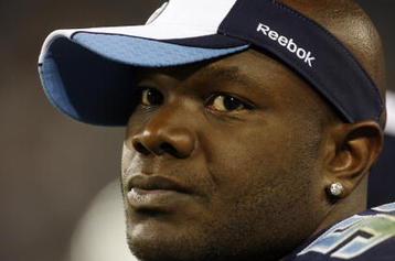 NASHVILLE, TN - AUGUST 15: Keith Bullock #53 of the Tennessee Titans looks on against the Tampa Bay Buccaneers during a preseason NFL game at LP Field on August 15, 2009 in Nashville, Tennessee. The Titans beat the Buccaneers 27-20. (Photo by Joe Murphy/Getty Images) 