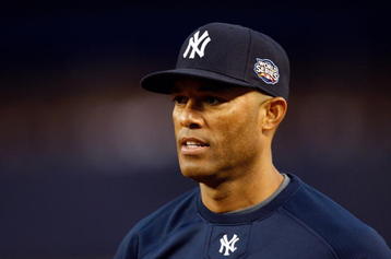 NEW YORK - OCTOBER 28:  Mariano Rivera #42 of the New York Yankees looks on during batting practice against the Philadelphia Phillies in Game One of the 2009 MLB World Series at Yankee Stadium on October 28, 2009 in the Bronx borough of New York City.  (Photo by Jared Wickerham/Getty Images)