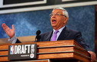 NEW YORK - JUNE 25: NBA Commissioner David Stern speaks prior to the start of the 2009 NBA Draft at the Wamu Theatre at Madison Square Garden June 25, 2009 in New York City. NOTE TO USER: User expressly acknowledges and agrees that, by downloading and/or using this Photograph, User is consenting to the terms and conditions of the Getty Images License Agreement. (Photo by Jim McIsaac/Getty Images)