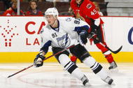 OTTAWA, ON - OCTOBER 15: Steven Stamkos #91 of the Tampa Bay Lightning skates against the Ottawa Senators during a game at Scotiabank Place on October 15, 2009 in Ottawa, Canada. The Ottawa Senators defeated the Tampa Bay Lightning 7-1. (Photo by Phillip MacCallum/Getty Images)