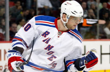 MONTREAL- OCTOBER 24: Marian Gaborik #10 of the New York Rangers celebrates his second period goal during the NHL game against the Montreal Canadiens on October 24, 2009 at the Bell Centre in Montreal, Quebec, Canada. (Photo by Richard Wolowicz/Getty Images)