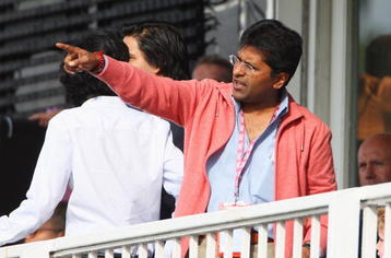 LONDON, ENGLAND - JUNE 14:  Lalit Modi, Commissioner of the Indian Premier League looks on during the ICC World Twenty20 Super Eights match between England and India at Lord's on June 14, 2009 in London, England.  (Photo by Tom Shaw/Getty Images)