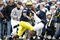 ANN ARBOR, MI - OCTOBER 24: Martavious Odoms #9 of the Michigan Wolverines tries to get around the tackle of Nick Sukay #18 of the Penn State Nittany Lions on October 24, 2009 at Michigan Stadium in Ann Arbor, Michigan. Penn State won the game 35-10. (Photo by Gregory Shamus/Getty Images)