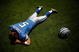 LOS ANGELES, CA - MAY 19: Quarterback, Drew Stanton #5 of the Detroit Lions lays on the field at the 2007 NFL Players Rookie Premiere on May 19, 2007 at the Los Angeles Memorial Coliseum in Los Angeles, California. (Photo by Nick Laham/Getty Images)