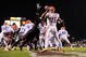 STARKVILLE, MS - OCTOBER 24:  Quarterback Tim Tebow # 15 of the Florida Gators is rushed by Pernell McPhee # 90 of Mississippi State, resulting in an interception return for a touchdown, during the second half, at Davis Wade Stadium on  October 24, 2009 in Starkville, Mississippi  (Photo by Rick Dole/Getty Images)