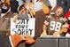 CLEVELAND - DECEMBER 21: Fans of the Cleveland Browns look on during the game against the Cincinnati Bengals at Cleveland Browns Stadium December 21, 2008 in Cleveland, Ohio. Cincinnati won the game 14-0. (Photo by Gregory Shamus/Getty Images)