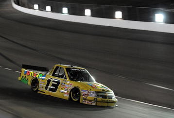 LAS VEGAS - SEPTEMBER 26: Johnny Sauter, driver of the #13 Fun Sand Chevrolet drives during the NASCAR Camping World Truck Series Las Vegas 3503 at Las Vegas Motor Speedway on September 26, 2009 in Las Vegas, Nevada. (Photo by Harry How/Getty Images)