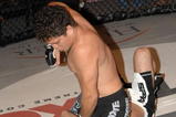 STUDIO CITY, CA - MAY 19:  MMA fighters Jake Shields (bottom) and Nick Diaz demonstrate MMA fighting techniques at CBS's 'Elite XC Saturday Night Fights' Press Conference at CBS Radford Studios on May 19, 2008 in Studio City, California.  (Photo by Stephen Shugerman/Getty Images)