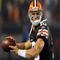 CLEVELAND - NOVEMBER 06:  Brady Quinn #10 of the Cleveland Browns throws a pass against the Denver Broncos during the first quarter of their NFL game at Cleveland Browns Stadium November 6, 2008 in Cleveland, Ohio.  (Photo by Matt Sullivan/Getty Images)