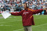 CHARLOTTE, NC - OCTOBER 11:  Head coach Jim Zorn of Washington Redskins watches on against the Carolina Panthers at Bank of America Stadium on October 11, 2009 in Charlotte, North Carolina.  (Photo by Streeter Lecka/Getty Images)
