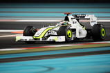 ABU DHABI, UNITED ARAB EMIRATES - OCTOBER 30:  Jenson Button of Great Britain and Brawn GP drives at night during practice for the Abu Dhabi Formula One Grand Prix at the Yas Marina Circuit on October 30, 2009 in Abu Dhabi, United Arab Emirates.  (Photo by Clive Mason/Getty Images)