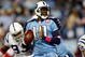 NASHVILLE, TN - OCTOBER 11:  Vince Young #10 of the Tennessee Titans throws the ball during the NFL game against the Indianapolis Colts at LP Field on October 11, 2009 in Nashville, Tennessee. The Colts defeated the Titans 31-9.  (Photo by Andy Lyons/Getty Images)