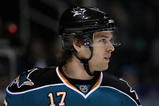 SAN JOSE, CA - FEBRUARY 09:  Torrey Mitchell #17 of the San Jose Sharks in action against the Nashville Predators during the NHL game at HP Pavilion on February 9, 2008 in San Jose, California. The Sharks defeated the Predators 4-3. (Photo by Christian Petersen/Getty Images)