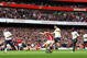 LONDON, ENGLAND - OCTOBER 31: Cesc Fabregas of Arsenal scores the second goal during the Barclays Premier League match between Arsenal and Tottenham Hotspur at the Emirates Stadium on October 31, 2009 in London, England. (Photo by Shaun Botterill/Getty Images)