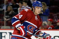 MONTREAL- MARCH 31:  Sergei Kostitsyn #74 of the Montreal Canadiens skates during the warm up period prior to facing the Chicago Blackhawks at the Bell Centre on March 31, 2009 in Montreal, Quebec, Canada.  The Canadiens defeated the Blackhawks 4-1.  (Photo by Richard Wolowicz/Getty Images)
